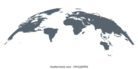 World map globe vector earth background. World globe map travel abstract grey concept planet design