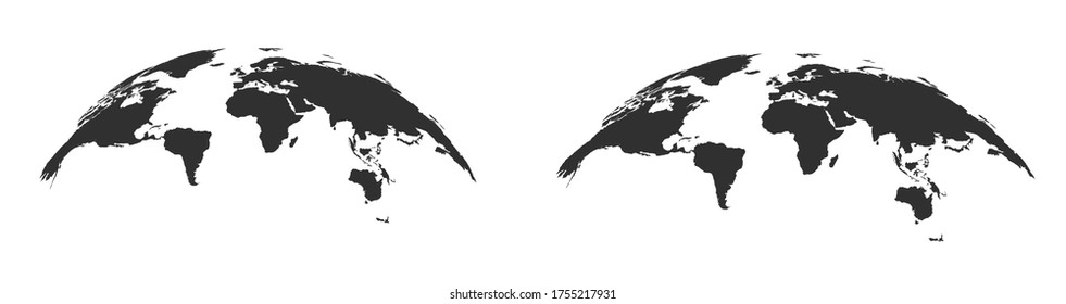 Weltkarte weltweit. Vektorgrafik