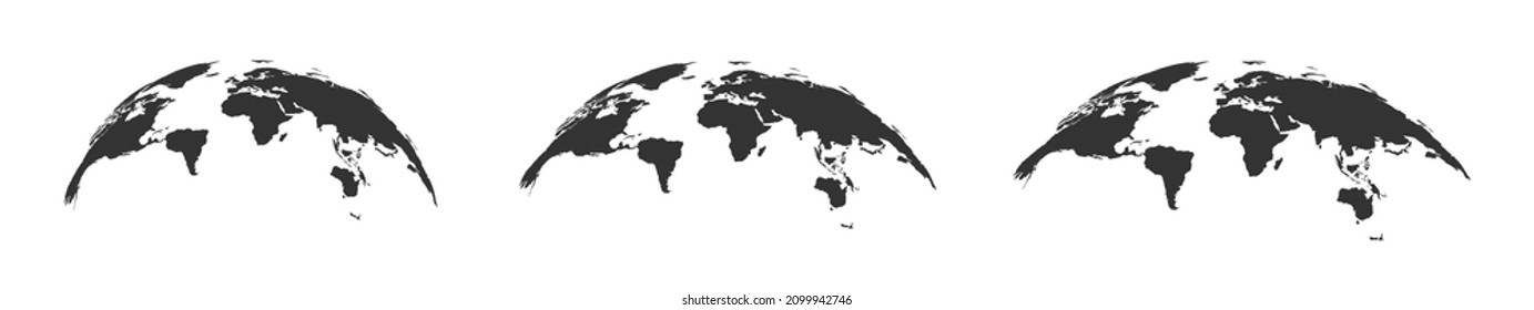Mapa mundial. Ilustración vectorial