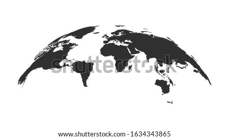 World map globe. Vector illustartion