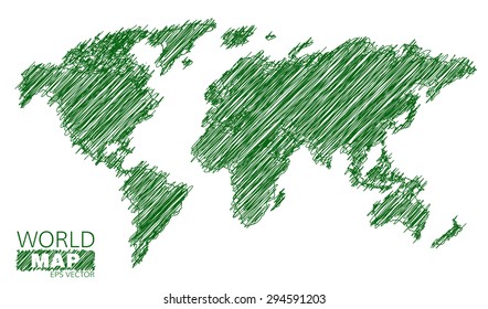 World Map Globe Vector line.- vector illustrator 