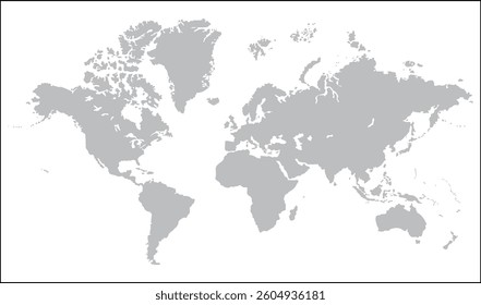 World map graphic, silhouettes world map, modern world map graphic, Countries Silhouettes Stock Illustrations, Vectors
