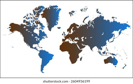 World map graphic, silhouettes world map, modern world map graphic, Countries Silhouettes Stock Illustrations, Vectors