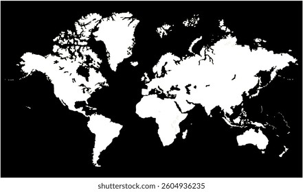 World map graphic, silhouettes world map, modern world map graphic, Countries Silhouettes Stock Illustrations, Vectors