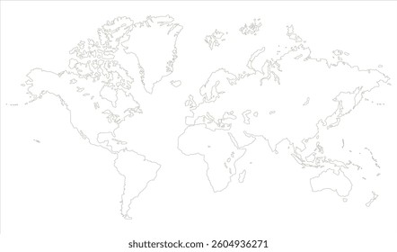 World map graphic, silhouettes world map, modern world map graphic, Countries Silhouettes Stock Illustrations, Vectors