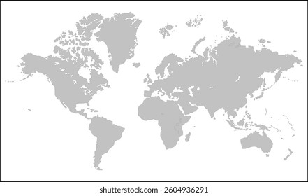 World map graphic, silhouettes world map, modern world map graphic, Countries Silhouettes Stock Illustrations, Vectors