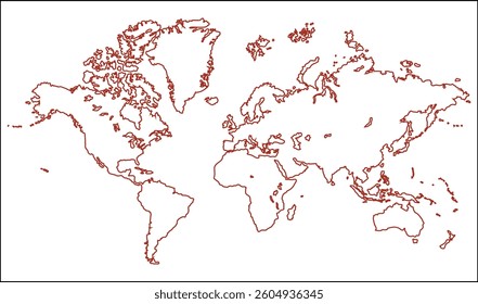 World map graphic, silhouettes world map, modern world map graphic, Countries Silhouettes Stock Illustrations, Vectors