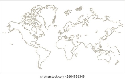 World map graphic, silhouettes world map, modern world map graphic, Countries Silhouettes Stock Illustrations, Vectors