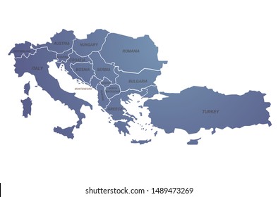 world map. graphic vector of europe countries map