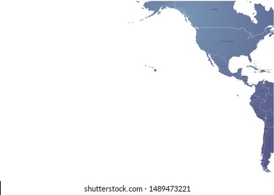 world map. graphic vector of pacific countries map