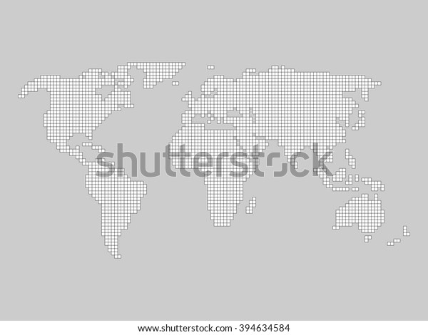 world grid square map