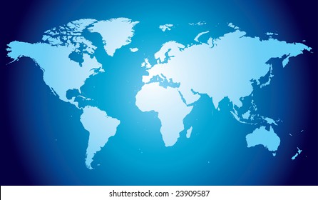 World map, hand drawn and highly detailed