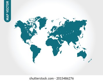 World map High Detailed on white background. Abstract design vector illustration eps 10