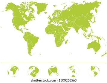 World Map - High Detailed Vector