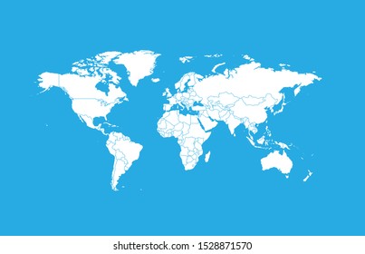 World Map - highly detailed vector illustration.