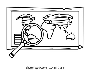 World map icon 