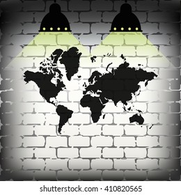 World map icon.