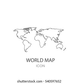 World map icon.