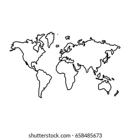 world map icon stock vector royalty free 658485673