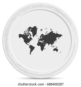 World map icon.