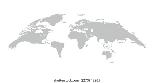 Weltkarte Symbol im flachen Stil. Globale Country, Vektorgrafik auf isoliertem Hintergrund. Geography-Kontinent unterschreibt Business-Konzept.