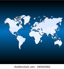World map icon great for any use. Vector EPS10.