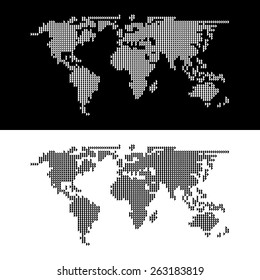 World map icon great for any use. Vector EPS10. 