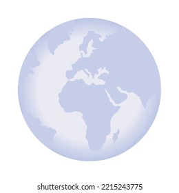 world map icon isolated flat