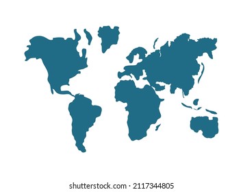 icono de mapa mundial sobre fondo blanco