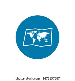 World Map icon. Map symbol for your web site design, logo, app, UI. Vector illustration, EPS10.