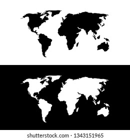 world map icon vector