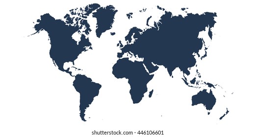 world map icon vector