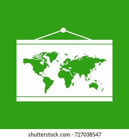 world map icon vector