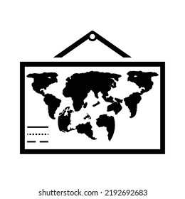 World Map Icon Vector illustration
