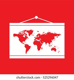 world map Icon Vector Illustration