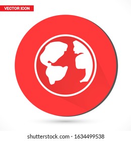 World map icon vector. Mail icon Symbols icon vector. symbol for web site Computer icon vector and mobile