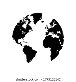 world map icon vector sign symbol