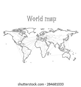 World map illustration