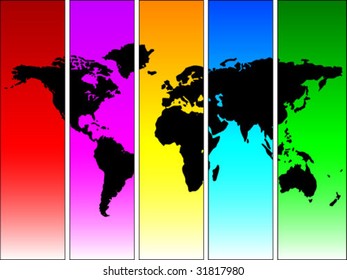 world map illustration
