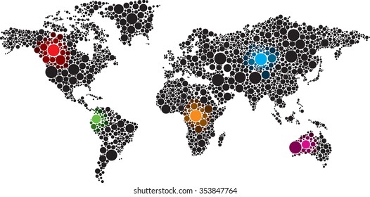 world map illustration