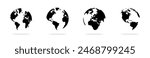 World map illustration. World continents.