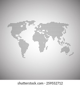 world map illustration and infographics design 