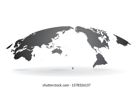 World map illustration isolated on white background