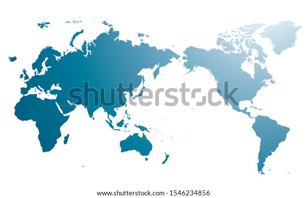 World Map Illustration Isolated On White Stock Vector (Royalty Free ...