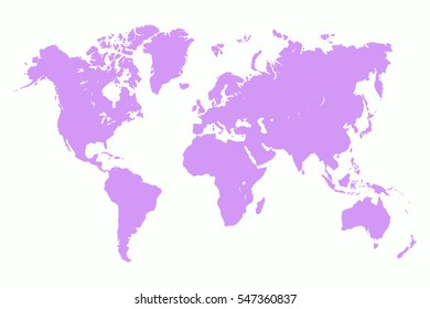 World Map Illustration illustration purple and White