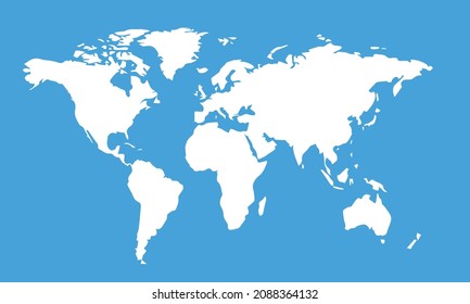 World Map Illustration Vector Stock Vector (Royalty Free) 2088364132 ...