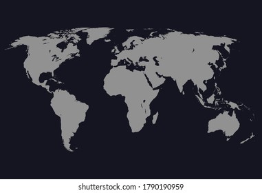 world map illustration vector eps10