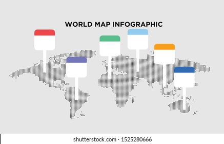 world map info graphic location
