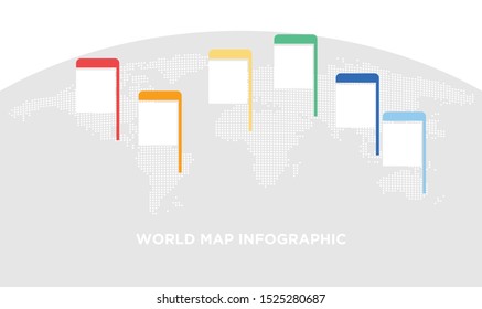 world map info graphic location