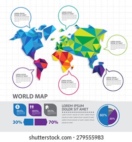 World map infographic